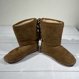 BearPaw Youth Light Brown Boots Size 2